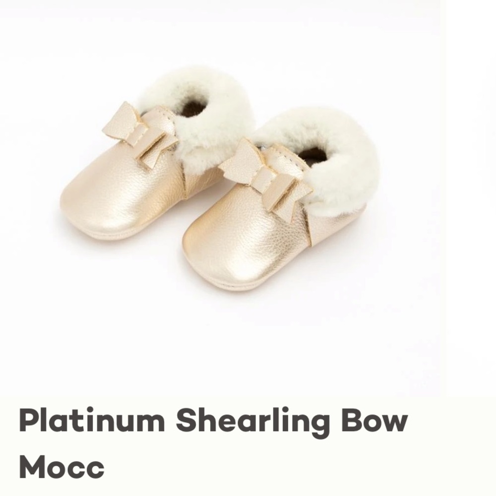 Freshly picked shearling moccasins